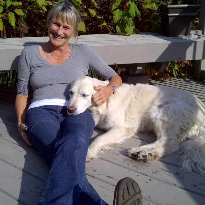 Julie with Tucker