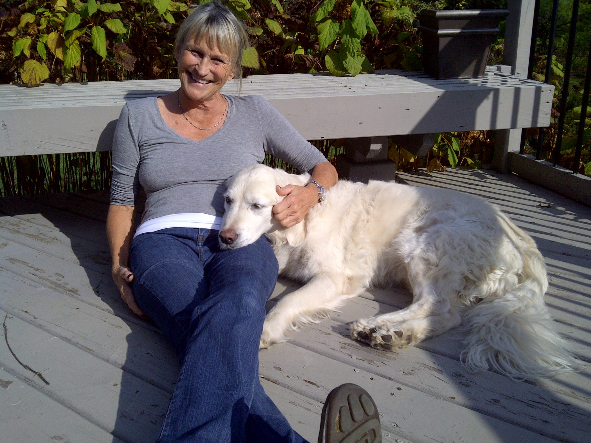 Julie with Tucker